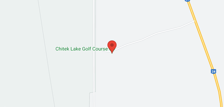 map of Chitek Lake Golf Course